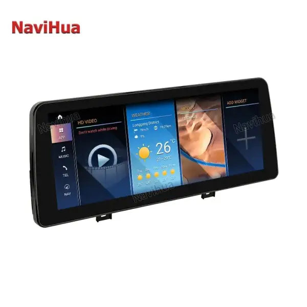 10.25" Android Car Radio Digital Cluster LCD AC Screen Stereo Function BMWF30 F10 F20 E90 5 Series 7 Series X5 X6