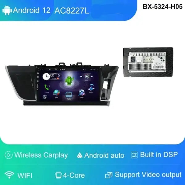 10" Android 12 Player for Toyota Corolla Altis RHD 2014/2015/2016 Carplay Car Head Unit Radio Stereo Multimedia GPS DVD 4G Wifi