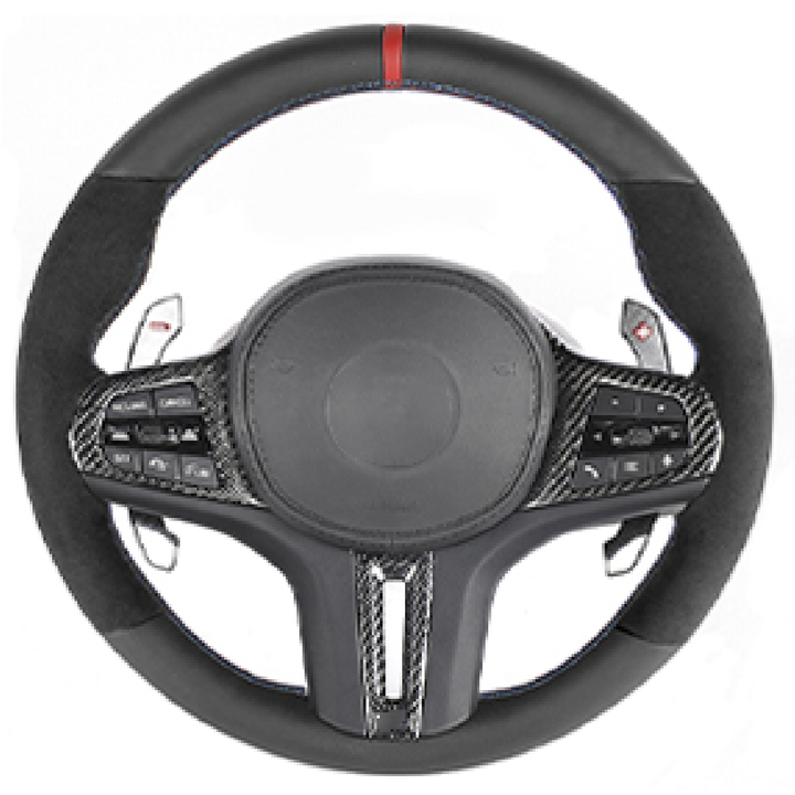 Car Craft Compatible With Bmw 3 Series E90 E91 E92 E93 2006-2012 X5 E70 X6 E71 2006-2014 Z4 E89 2009-2016 X1 E84 2010-2016 Upgraded Custom M Sports M3 M5 Full Steering Wheel Style 4 Bme114 CC-8046 - CAR CRAFT INDIA