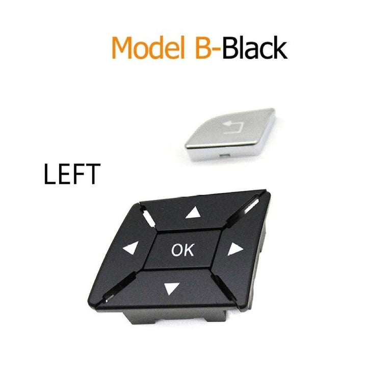 Car Craft Compatible With Mercedes A B C E Class Gla W204 W246 W207 W212 W176 W156 Cla W117 Cls W218 Slk Slc W172 Steering Wheel Control Switch Knob Button Cover 17254002629107 Black Left B CC-7848 - CAR CRAFT INDIA