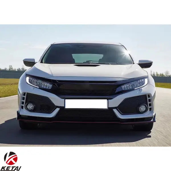 2016 Type-R Style Car Front Bumper Lip Grille Body Kit Type R Front Bumper for HONDA CIVIC 2016-2022