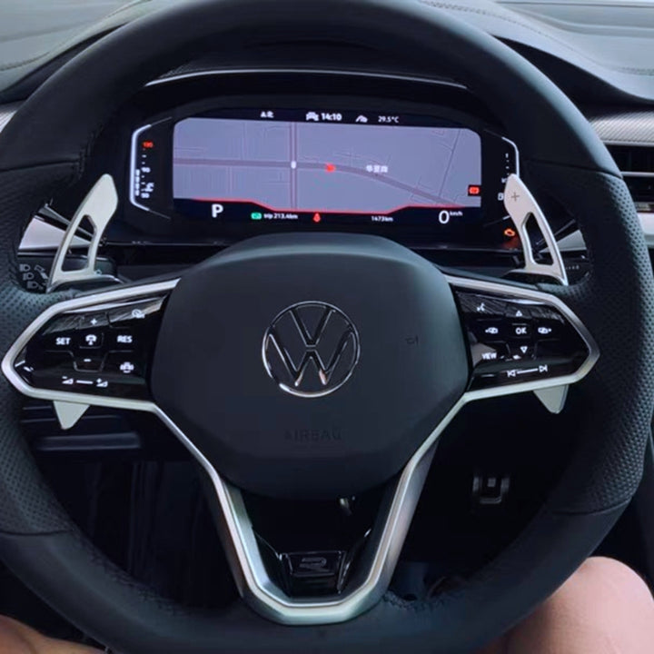 Car Craft Compatible With Jetta 2015-2023 (not For Jetta Gll 2015-2022) Polo 2020-2023 (not Indian Polo) T-cross 2019-2023 Tiguan 2018-2021 (not For Tiguan R Line 2018-2021) Virtus 2018-2023 Paddle Shifter Blue Btbp-004 - CAR CRAFT INDIA