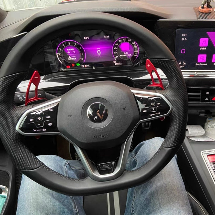 Car Craft Compatible With Jetta 2015-2023 (not For Jetta Gll 2015-2022) Polo 2020-2023 (not Indian Polo) T-cross 2019-2023 Tiguan 2018-2021 (not For Tiguan R Line 2018-2021) Virtus 2018-2023 Paddle Shifter Blue Btbp-004 - CAR CRAFT INDIA
