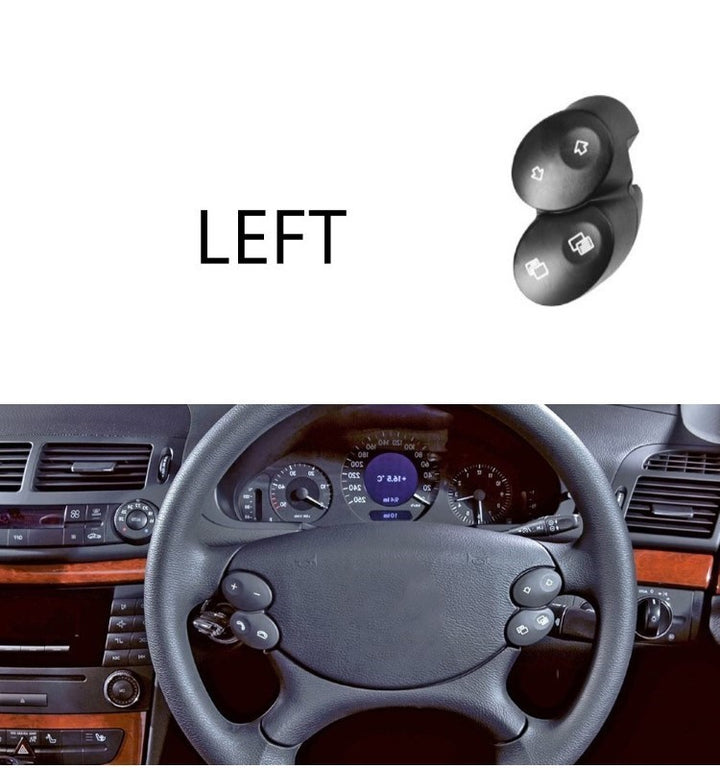 Car Craft Steering Wheel Knob Button Compatible With Mercedes E Class W211 2006-2009 Cls W218 Steering Wheel Knob Button Black 23082023109116-t2 Left CC-2735 - CAR CRAFT INDIA