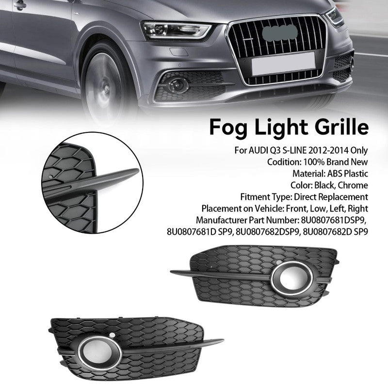 Car Craft Compatible With Audi Q3 Sq3 2012 - 2016 Fog Lamp