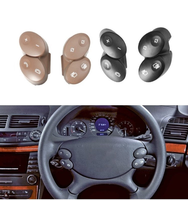 Car Craft Steering Wheel Knob Button Compatible With Mercedes E Class W211 2006-2009 Cls W218 Steering Wheel Knob Button Black 23082023109116-t2 Right CC-2734 - CAR CRAFT INDIA