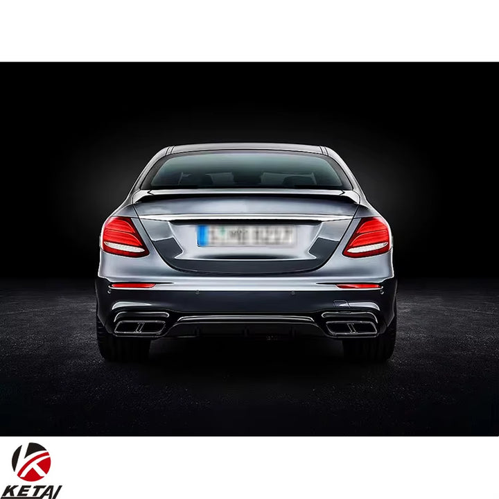 Factory Outlets E63 Style Car Bumper  Rear Diffuser for BENZ W213 AMG Sedan 2017+