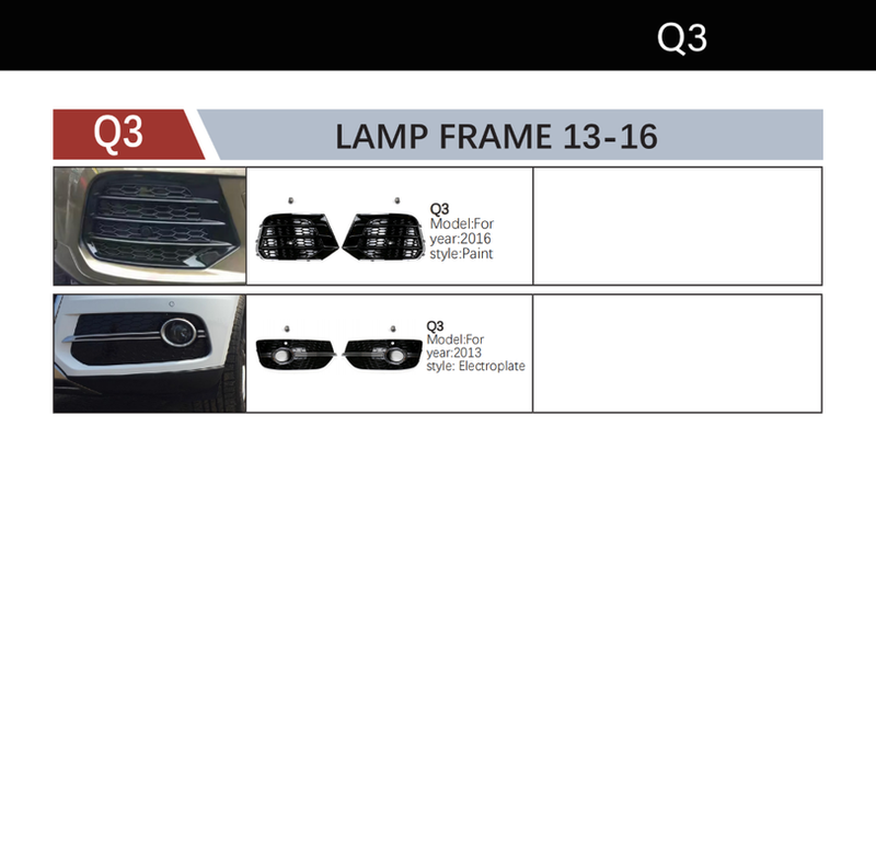 Car Craft Compatible With Audi Q3 Sq3 2016 - 2018 Fog Lamp