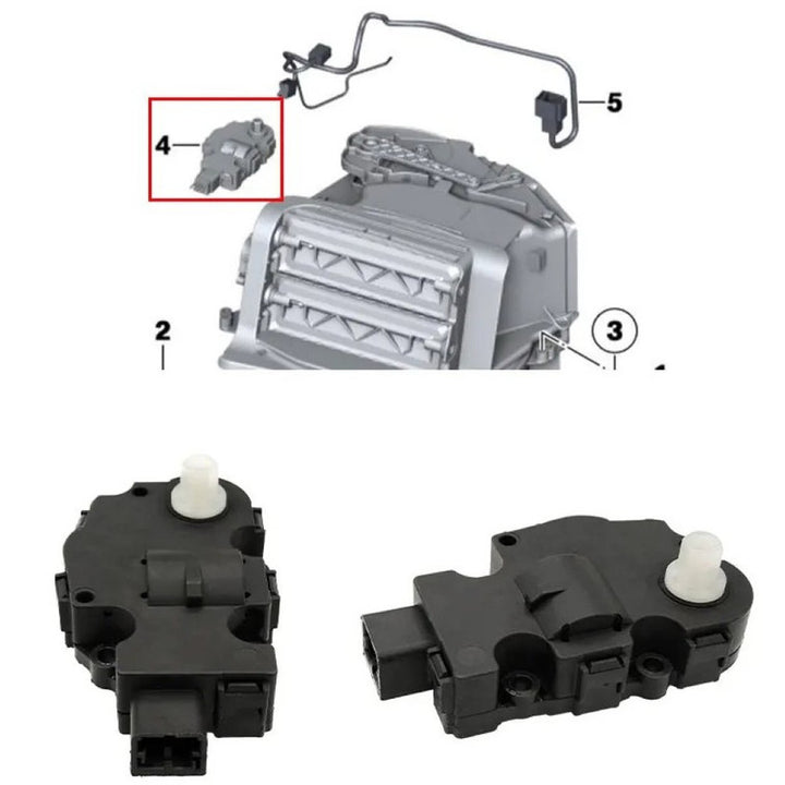 Car Craft Compatible With Mercedes C Class W204 07-14 E Class W212 W207 09-15 Cls W218 11-17 S Class W221 07-13 Air Ac Heater Climate Control Damper Actuator Bracket Hvac Air Door 2219066900 - CAR CRAFT INDIA