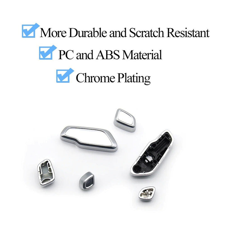 Car Craft Compatible With Mercedes A B Class W176 W246 Cla W117 Gla W156 C Class W204 E Class W212 Ml Gle Gle Gls W166 Slk W172 Slc W172 Seat Adjustment Headrest Switch Button Cover Silver Left 1669058100 - CAR CRAFT INDIA