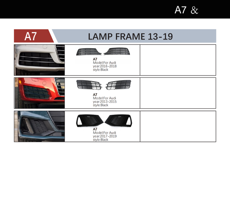 Car Craft Compatible With Audi A7 S7 2019 - 2023 Fog Lamp