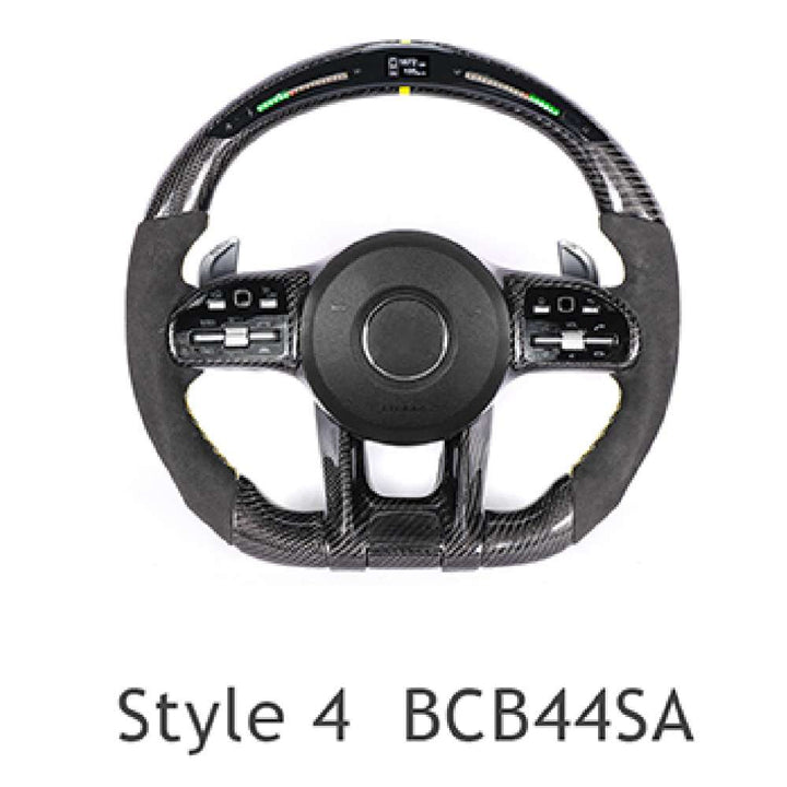 Car Craft Compatible With Mercedes A B C E S G V M Class Ml Gl Gla Glb Glc Gle Gls Slk G55 G63 G Wagon Eqs Upgraded Custom Amg Brabus Maybach Full Steering Wheel Style 4 Bcb44sa CC-8122 - CAR CRAFT INDIA