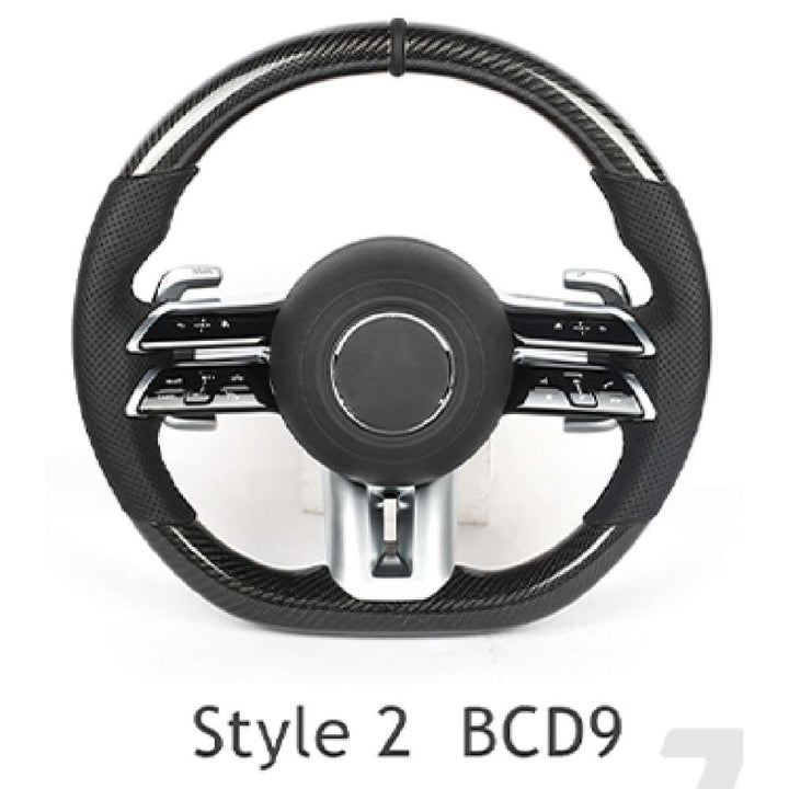 Car Craft Compatible With Mercedes A B C E S G V M Class Ml Gl Gla Glb Glc Gle Gls Slk G55 G63 G Wagon Eqs Upgraded Custom Amg Brabus Maybach Full Steering Wheel Style 2bcd9 CC-8140 - CAR CRAFT INDIA