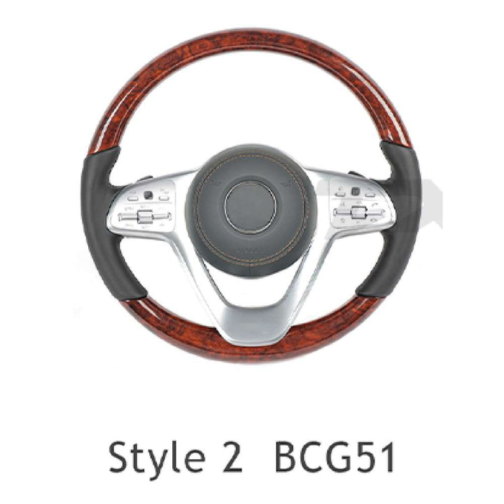 Car Craft Compatible With Mercedes A B C E S G V M Class Ml Gl Gla Glb Glc Gle Gls Slk G55 G63 G Wagon Eqs Upgraded Custom Amg Brabus Maybach Full Steering Wheel Style 2 Bcg51 CC-8158 - CAR CRAFT INDIA