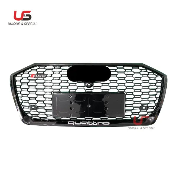 ABS Honeycomb Black Frame Black Mesh RS6 Grille S6 Body Kit for Audi A6 2016 2017 2018