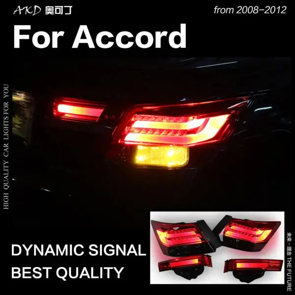 Accord Tail Lights 2008-2012 Accord LED Tail Lamp LED Rear Lamp DRL Signal Brake Reverse