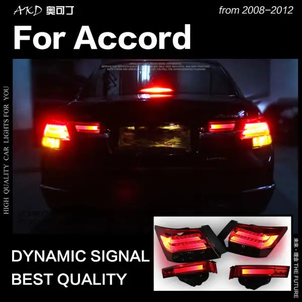 Accord Tail Lights 2008-2012 Accord LED Tail Lamp LED Rear Lamp DRL Signal Brake Reverse