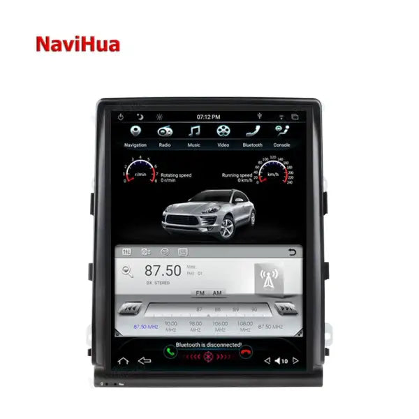 Android 10.4 Inch Touch Vertical Screen Car DVD Player Car Stereo Radio System for Tesla Style Porsche Cayenne 2011-2016
