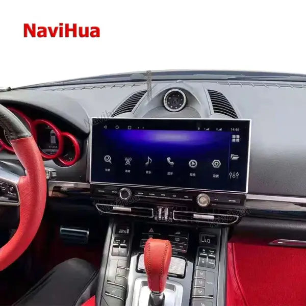 Android Car DVD Player Automotive Radio Head Unit GPS Navigation 12.3 Inch Touch Screen Car Stereo for Porsche Cayenne