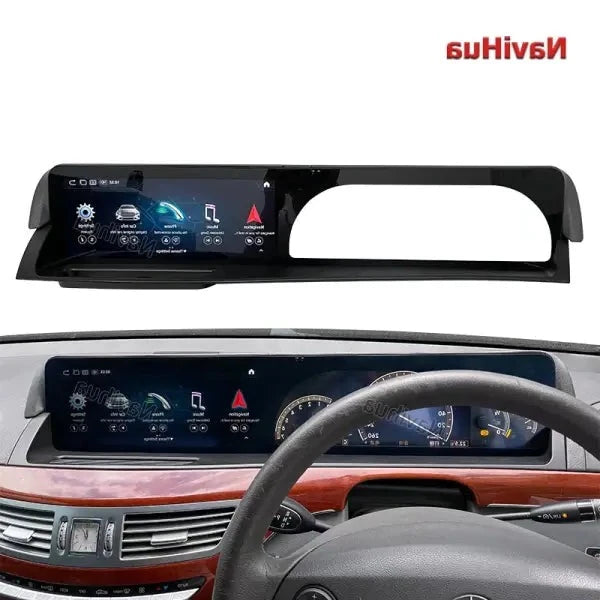 Android GPS Multimedia Stereo Navigation Twin Screen Leather Edition DVD Player Car Radio for Mercedes Benz S Class W221
