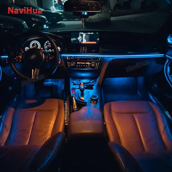 Atmosphere Decorative Light Car Interior Atmosphere Auto Led RGB Atmosphere Strip Light with USB for BMW X5 Series F15