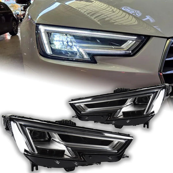 Audi A4 B9 Headlights 2017-2020 A4L LED Headlight Projector Lens DRL Head Lamp Automotive