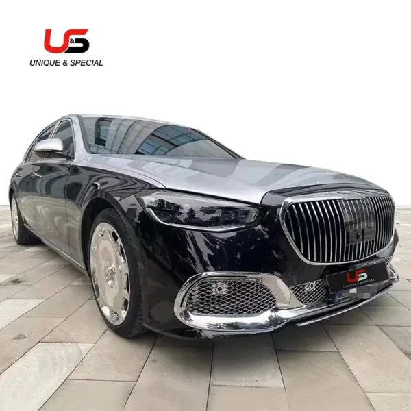Auto Car Parts Maybach Style for 2022 Mercedes-Benz W223 S Class Upgrade Maybach Front Bumper Body Kits with Grille Rear Bumper