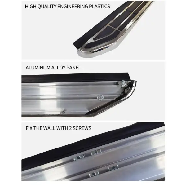 Automotive Parts Benz Nerf Bar Fixed Side Step Pedal for BMW X3 X4 Mercedes Benz V260 GL/GLS Jaguar F/E-PACE Maserati Levante