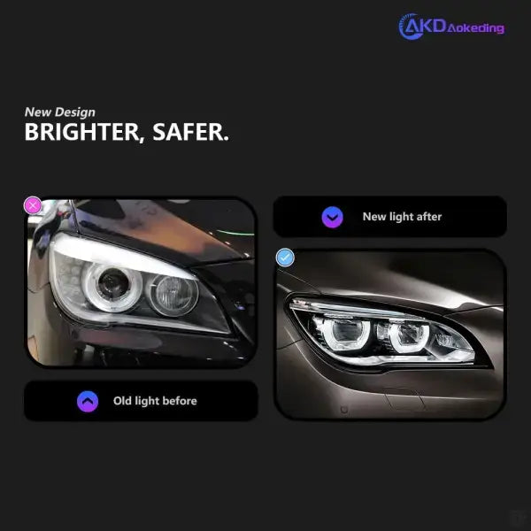 BMW 7 Series F01 F02 2009-2015 Headlight Auto Head Lamp