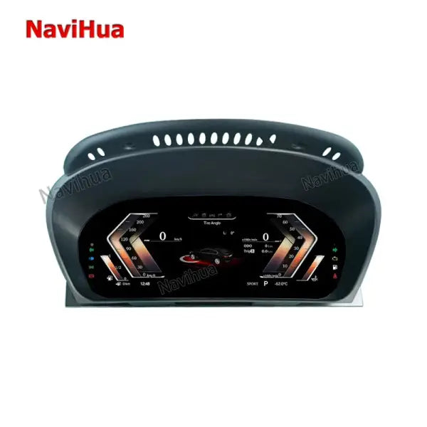 Built in GPS Navigation System 12.3 Inch Panel Screen Car Digital Speedometer Meter Gauge Dashboard for BMW E60 2004 2005 2014