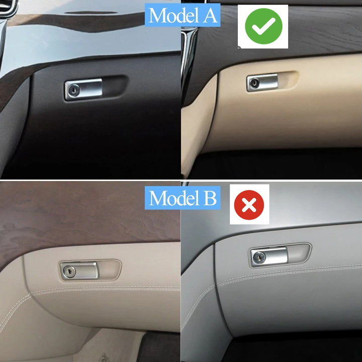Car Craft Compatible With Mercedes Ml Gl Gle Gls W166 2012-2019 Gl Glove Box Switch Latch Handle Cover Lid Lock Assembly Model A Black 16668004918q64 Bl - CAR CRAFT INDIA