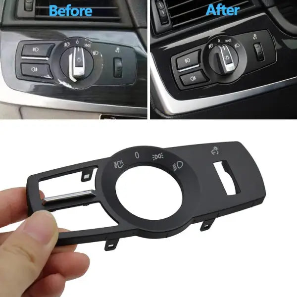 Car Craft 5 Series Headlight Knob Cover Compatible With Bmw