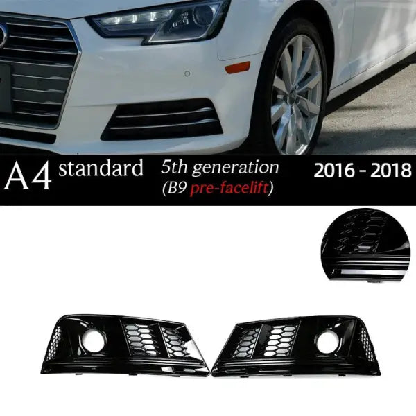 Car Craft Compatible With Audi A4l B9 Fog Lamp Grill Frame