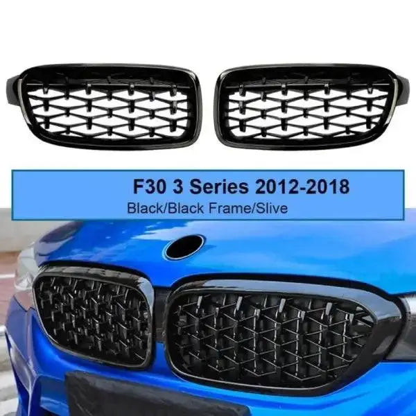 Car Craft Front Bumper Grill Compatible With Bmw 3 Series
