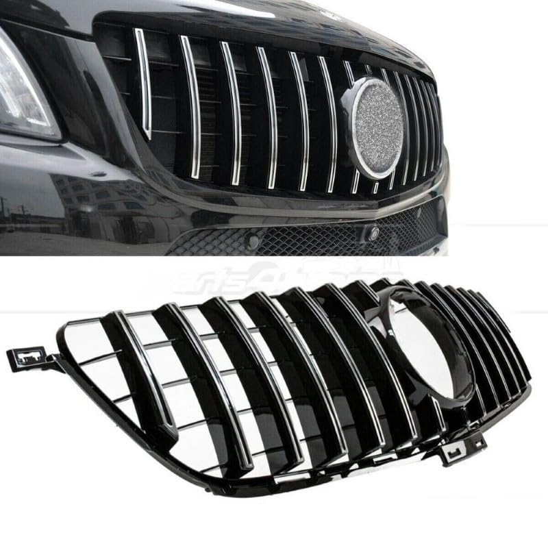 Car Craft Front Bumper Grill Compatible With Mercedes Ml W166 X166 2012-2016 Front Bumper Panamericana Grill W166 Grill Gtr Silver Ml - CAR CRAFT INDIA