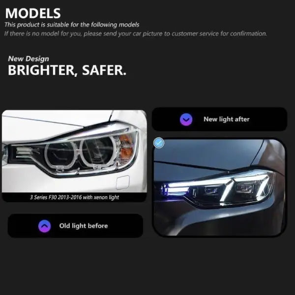CAR CRAFT Headlight Headlamp Compatible With Bmw 3 Series