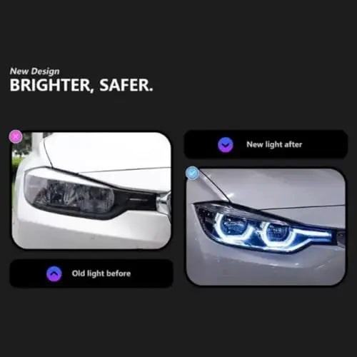 CAR CRAFT Headlight Headlamp Compatible With Bmw 3 Series