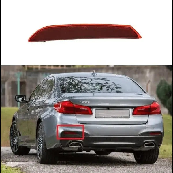 Car Craft Rear Bumper Reflector Compatible With Bmw 5