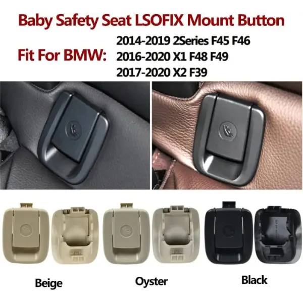 Car Craft X1 Child Seat Belt Lock Cover Isofix Cover