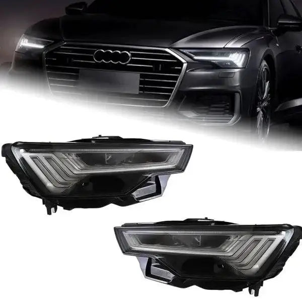 Car Head lamp light for Audi A6 Headlights 2019-2023 A6 C8 Design LED  Headlight DRL Dynamic Singal High Low Beam