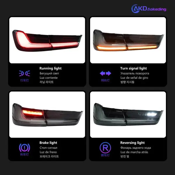 Car Lights for BMW G20 G28 LED Tail Light 2019-2021 325I 320I Rear Fog Brake Turn Signal
