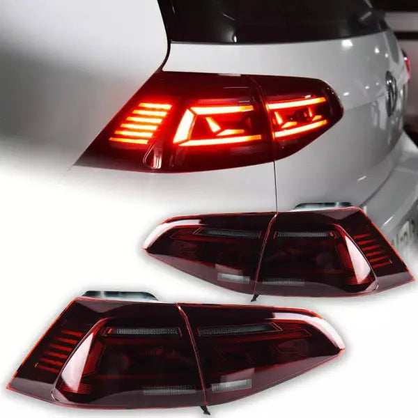 FK Pair VW Golf 7 MK7 7.5 R FL LED DRL Rear Lights Dynamic Taillights 12-17 UNIV
