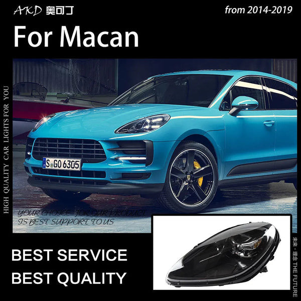Car Styling Head Lamp for Porsche Macan Headlights 2014-2019 Macan S LED Headlight Projector Lens Drl Automotive