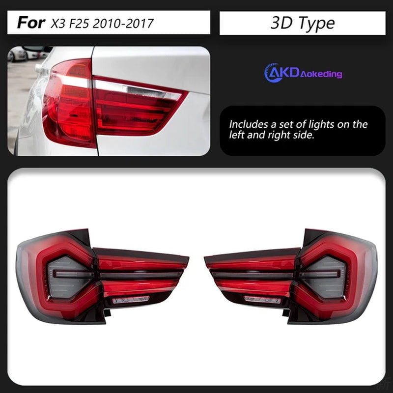 Car Styling Tail Lamp for BMW X3 Tail Lights 2010-2017 F25 LED Tail Light Rear Lamp Signal Reverse Automotive