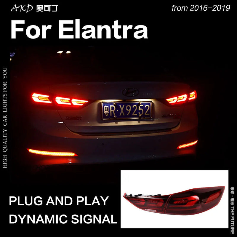 Car Styling Tail Lamp for Hyundai Elantra LED Tail Light 2017-2019 Elantra DRL Dynamic Signal Brake Reverse