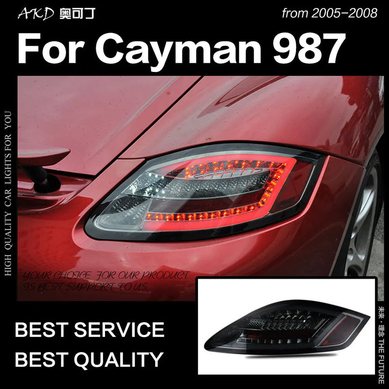 Car Styling Tail Lamp for Porsche Cayman 987 Tail Lights 2005-2008 Boxter LED Tail Light DRL Brake Reverse