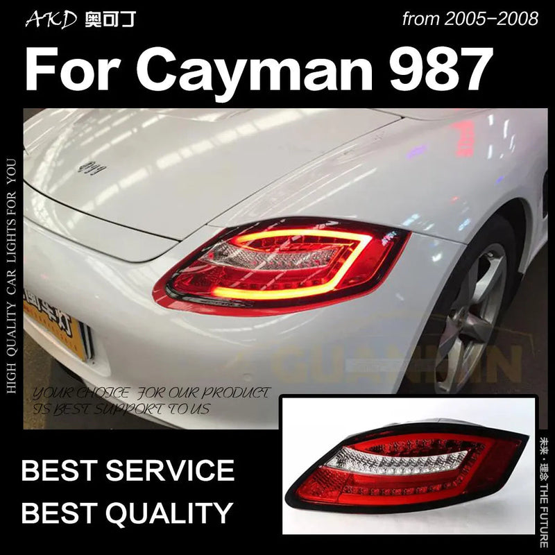 Car Styling Tail Lamp for Porsche Cayman 987 Tail Lights 2005-2008 Boxter LED Tail Light DRL Brake Reverse