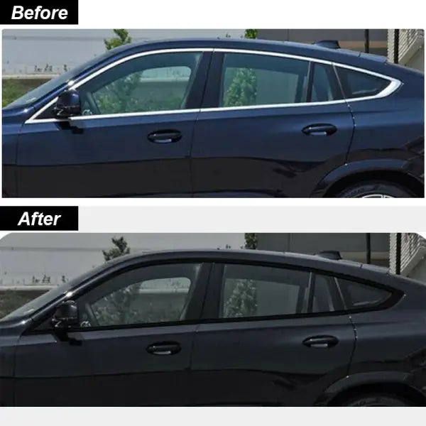Car Window Sill Trim Kit for X6 G06 X7 G07 to MBM Style Exterior Body Windows Sill Molding Strip Black