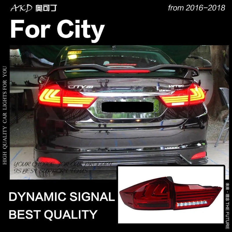 City Tail Lights 2016-2018 New City LED Tail Lamp LED DRL Dynamic Signal Brake Reverse
