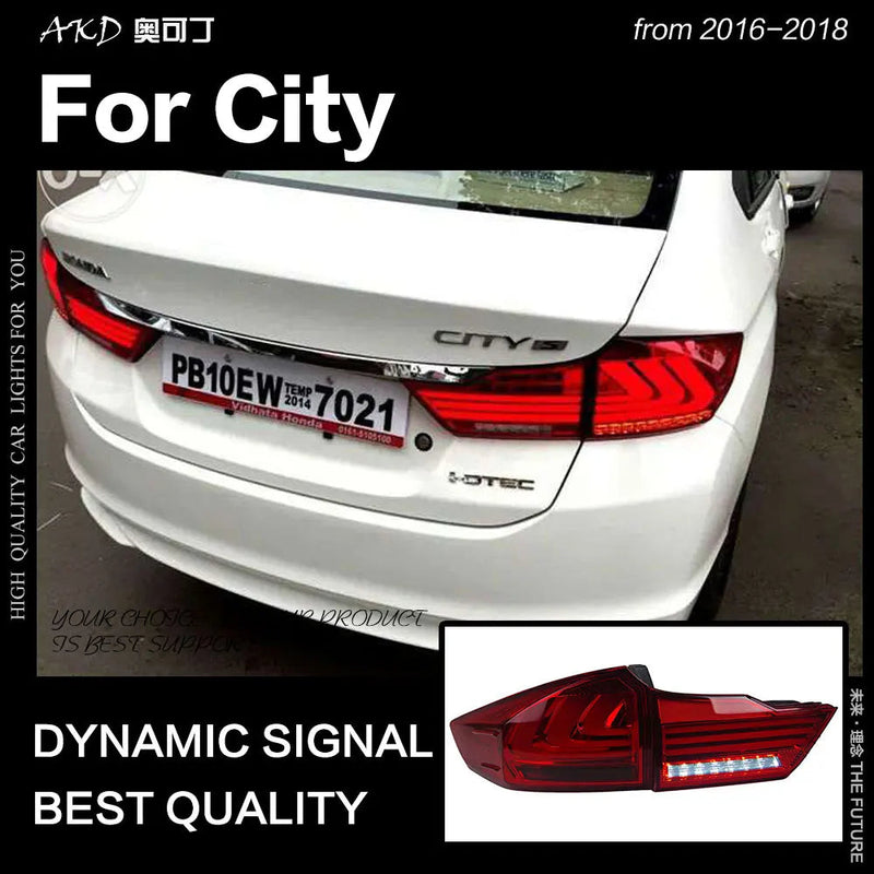 City Tail Lights 2016-2018 New City LED Tail Lamp LED DRL Dynamic Signal Brake Reverse